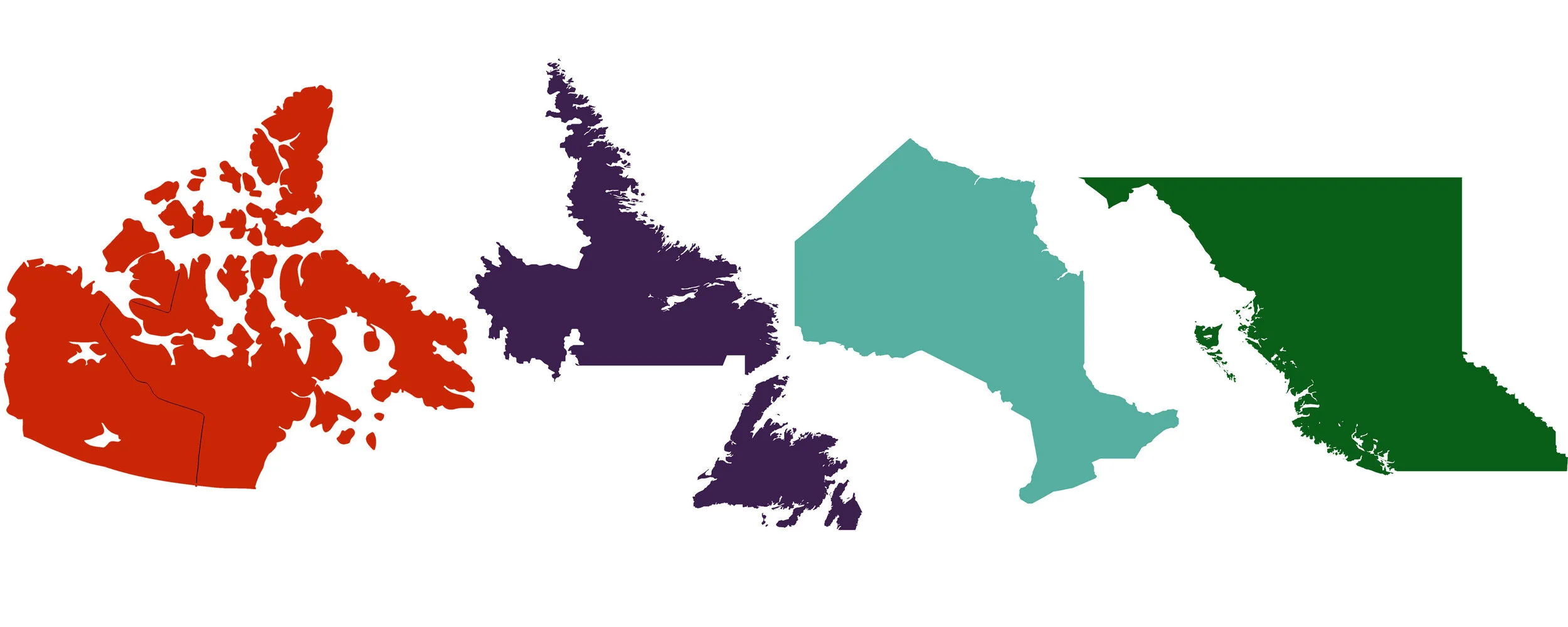 Regional bestsellers: NL vs NT/NU and ON vs BC