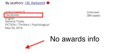 Don’t do what Donny Don’t does: Forgetting to update awards info