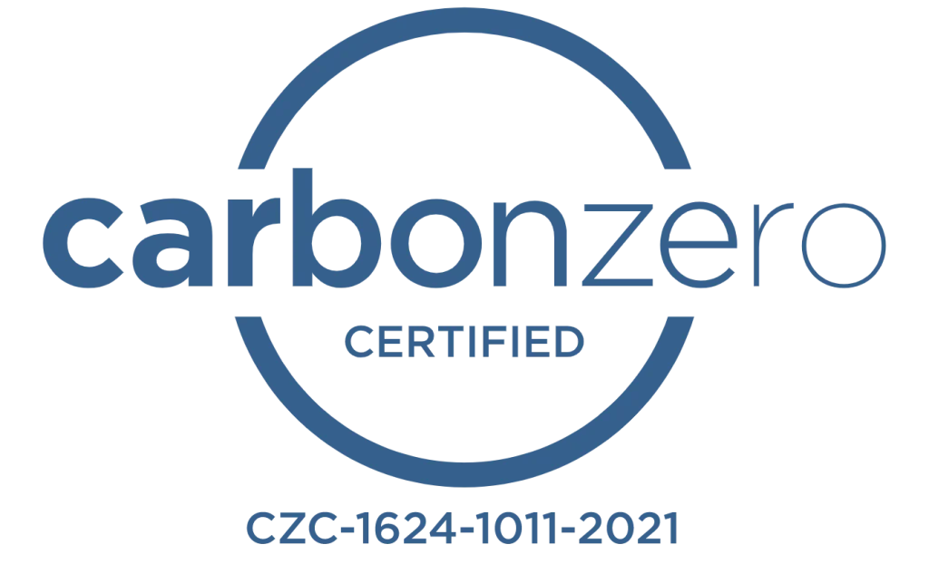 CarbonZero certification badge