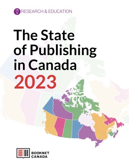 Cover of The State of Publishing in Canada 2023. A publication by BookNet Canada