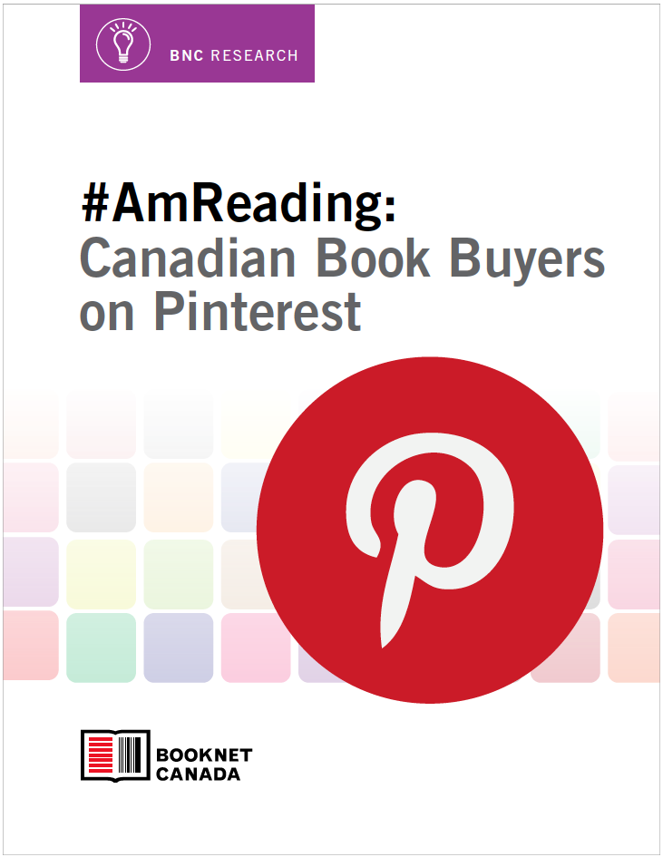 Cover of #AmReading: Canadian Book Buyers on Pinterest. A publication by BookNet Canada