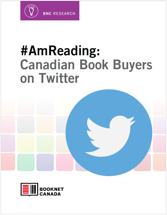 Cover of #AmReading: Canadian Book Buyers on Twitter. A publication by BookNet Canada