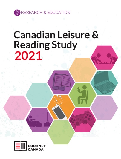 Cover of Canadian Leisure and Reading Study 2021. A publication by BookNet Canada