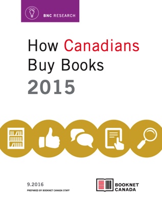 Cover of How Canadians Buy Books 2015. A publication by BookNet Canada