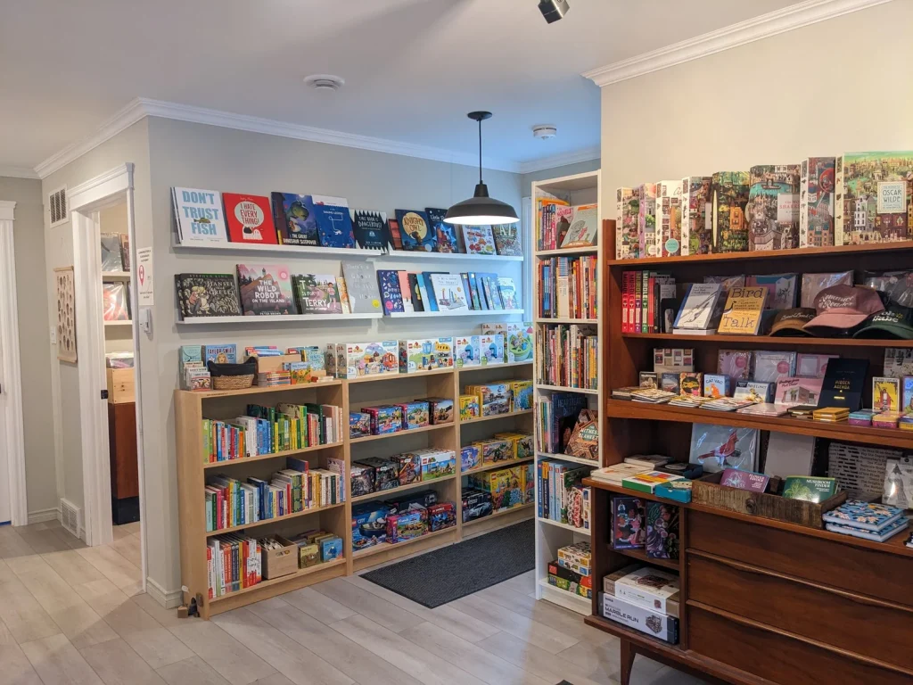 Interior of Beach Reads Bookshop.