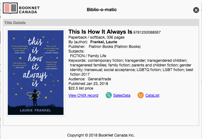   This is How It Always Is  by Laurie Frankel on  Biblio-o-matic  