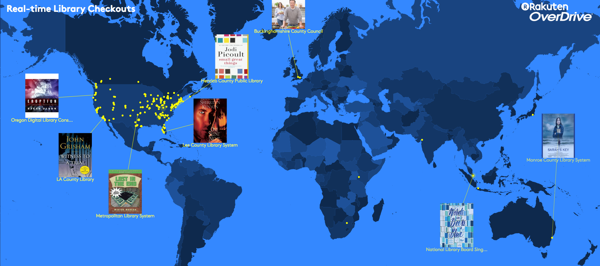  OverDrive's live check-out map tool 