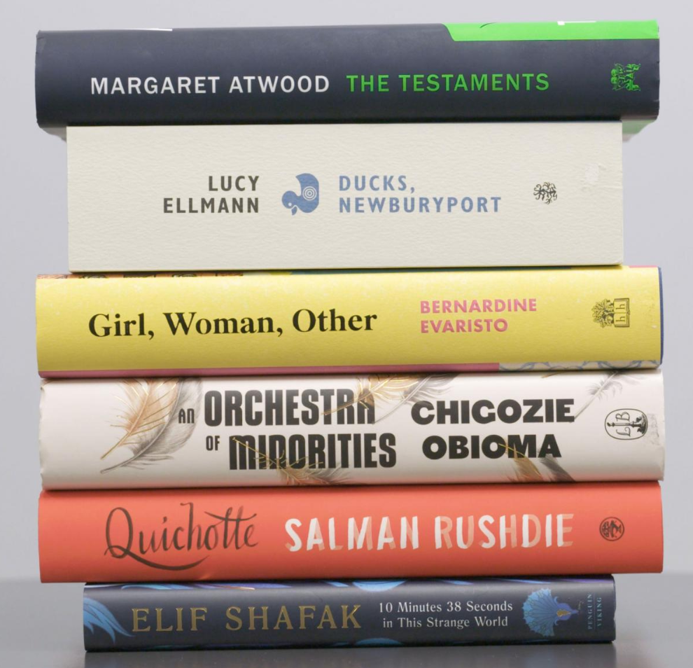  Photo of The Booker Prize shortlisted books. 
