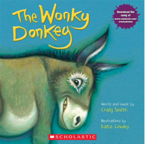  The Wonky Donkey book cover image. 