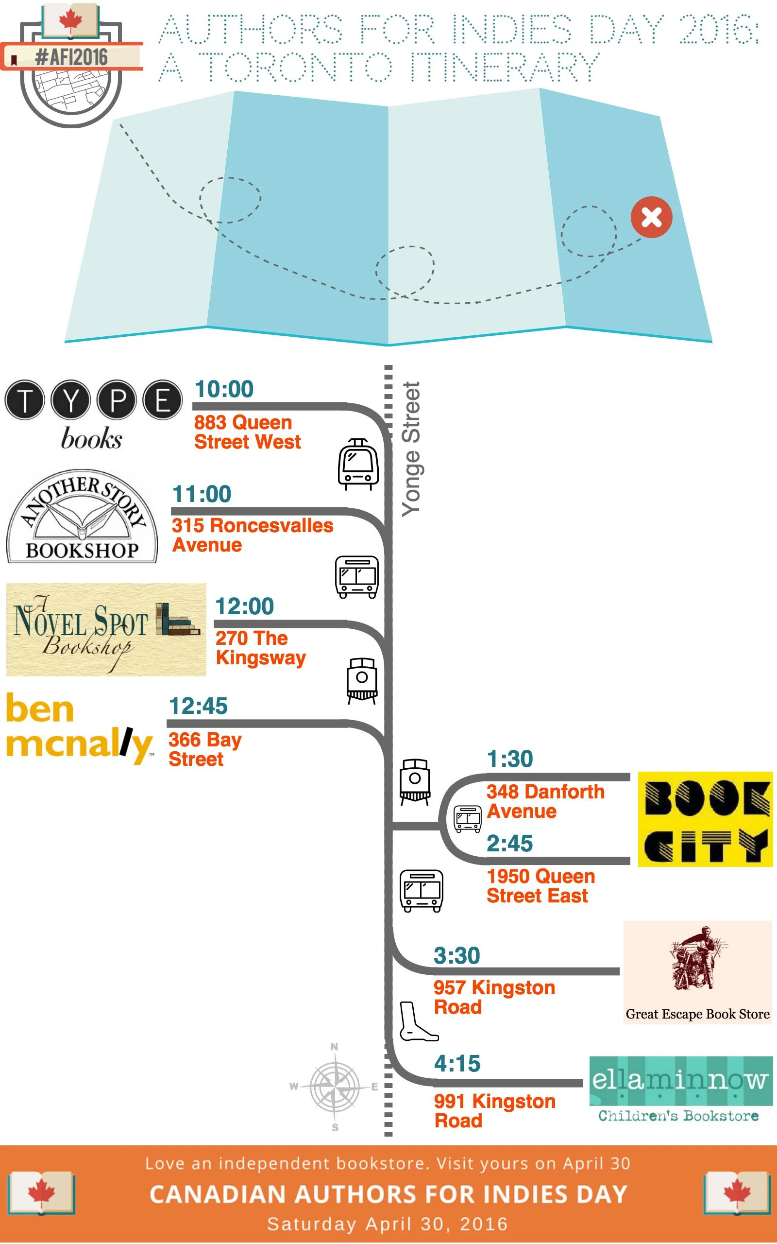  Follow Lauren's journey with this handy map! 