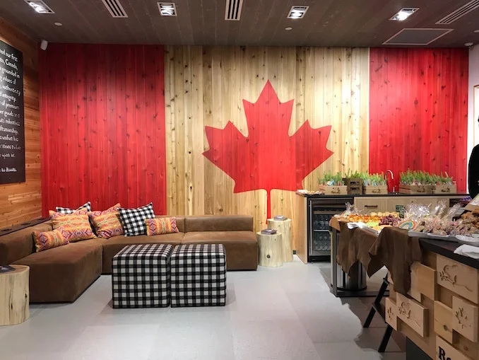  Photo of the Roots Cabin store and showroom at Toronto's Yorkdale mall. 