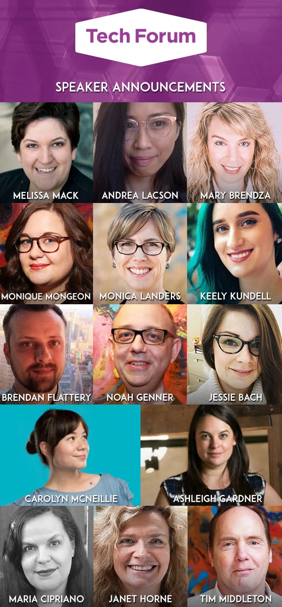  Photos of Tech Forum speakers. 