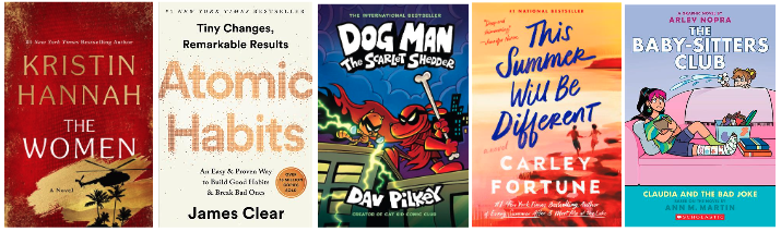 Book covers collage