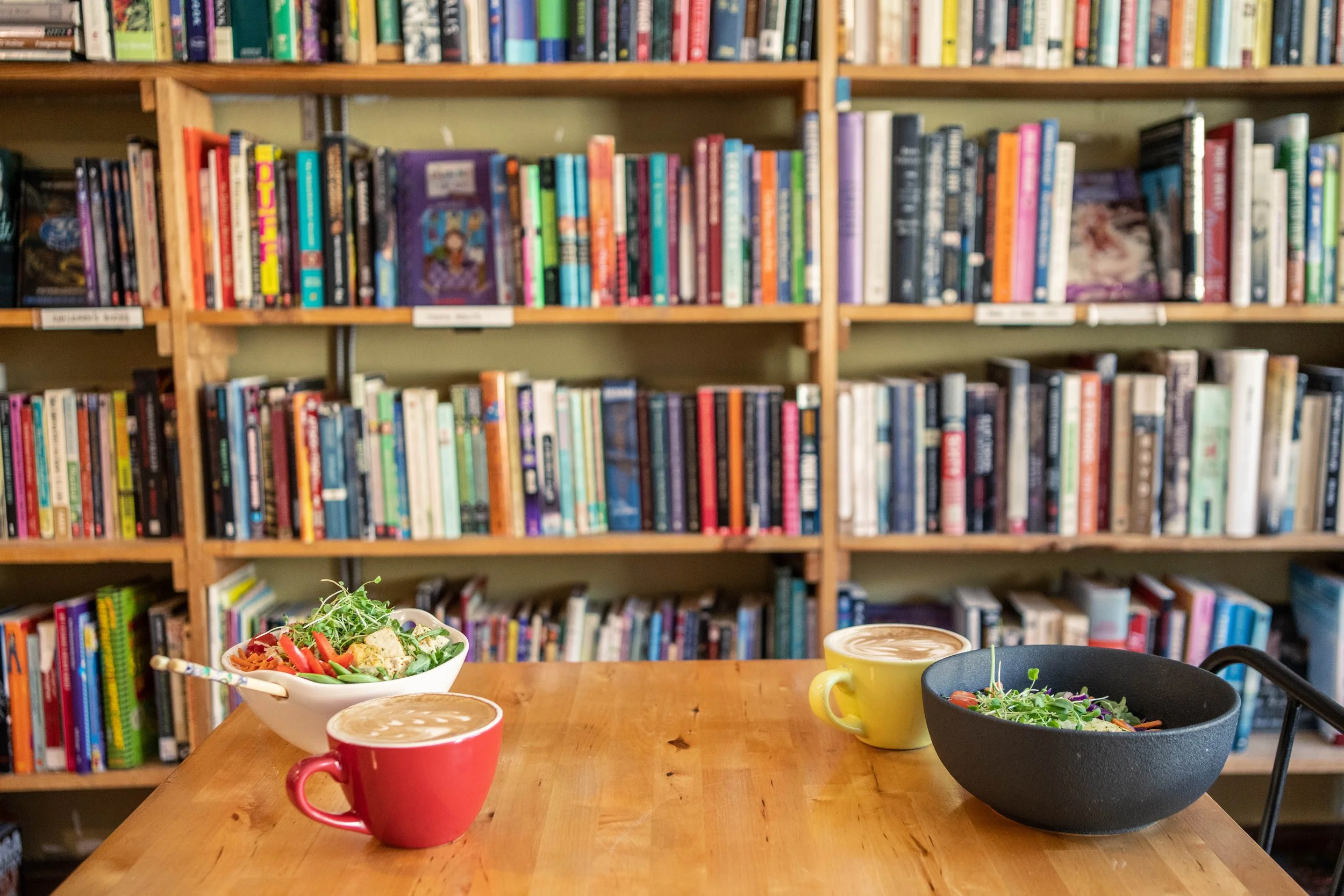 Bacchus Books & Cafe interior