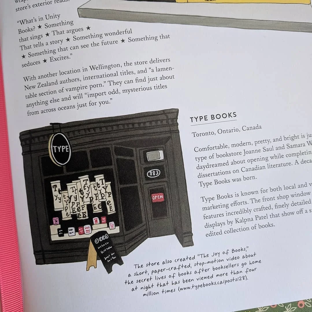 Bibliophile interior page featuring the window Kalpna designed