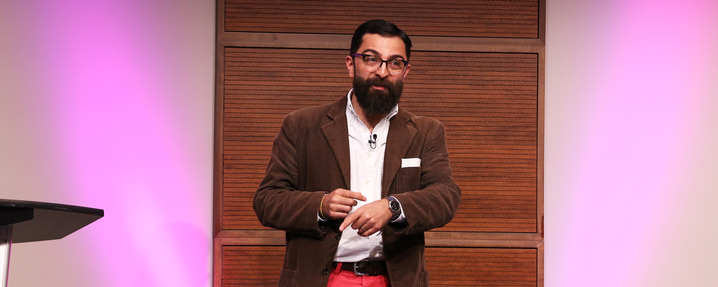 Nathan Maharaj on stage