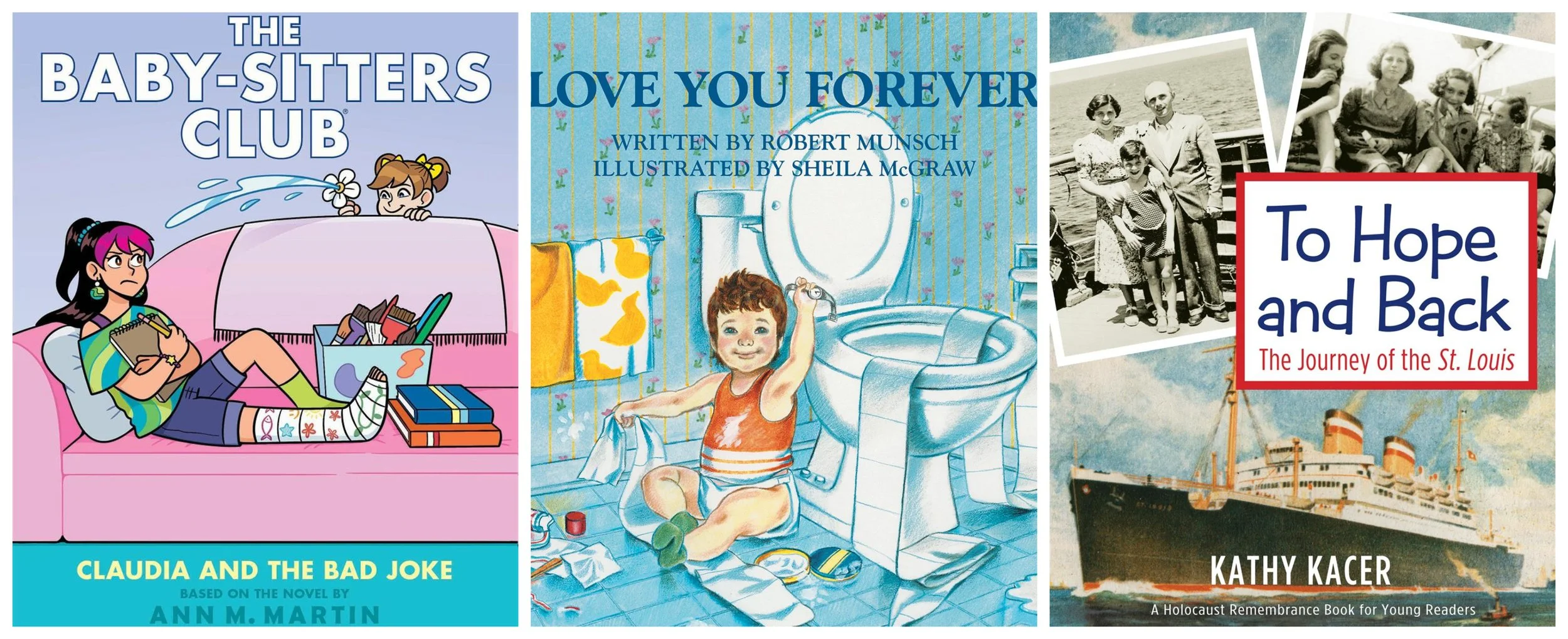 Cover collage of top 3 bestselling juvenile Canadian titles.