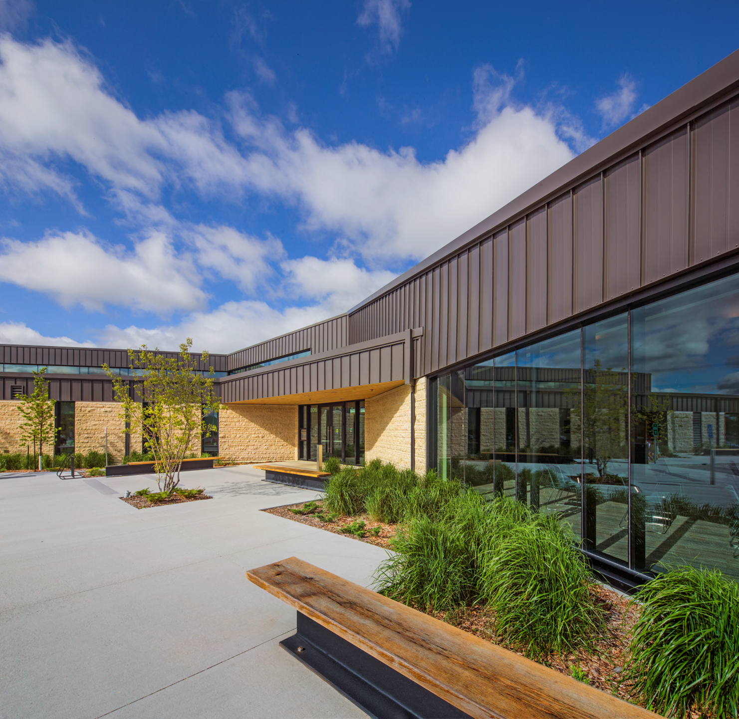 Outside of Gaynor Family Regional Library.