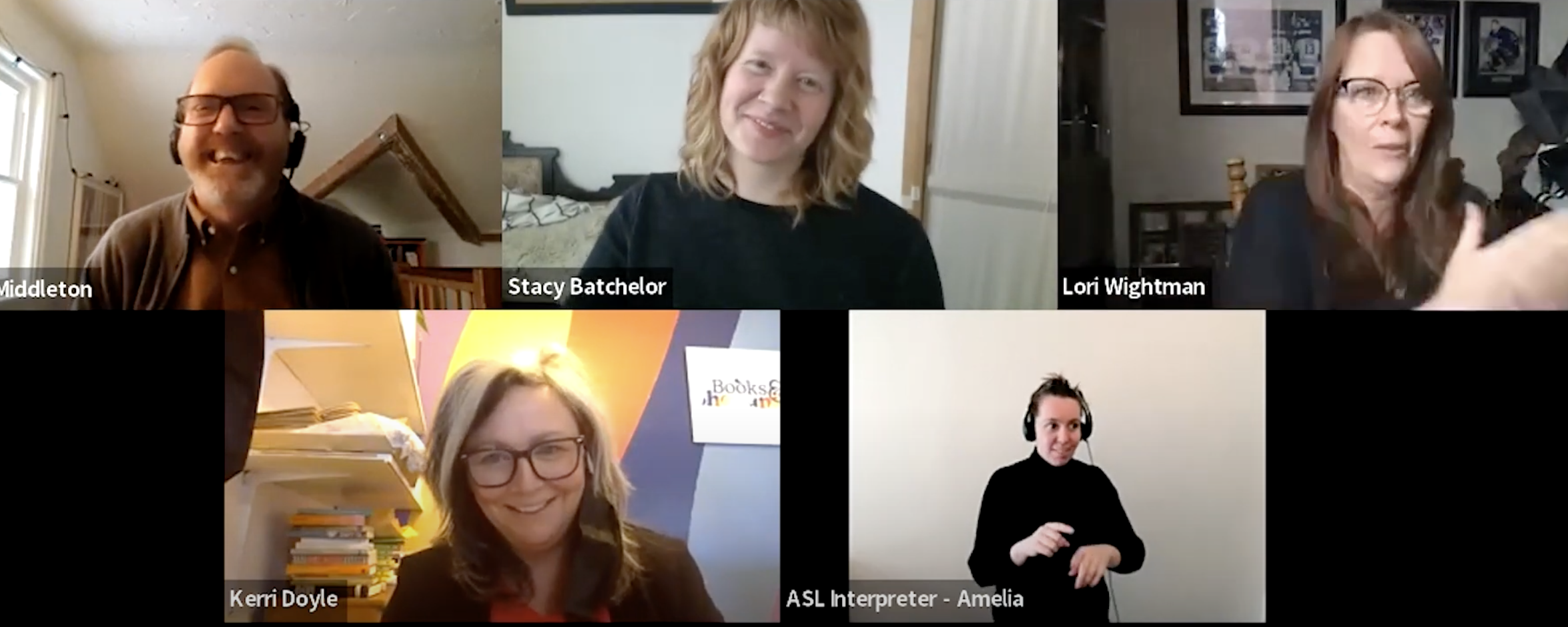 Screen capture of the presentation Retail panel: I opened a bookstore in the pandemic!