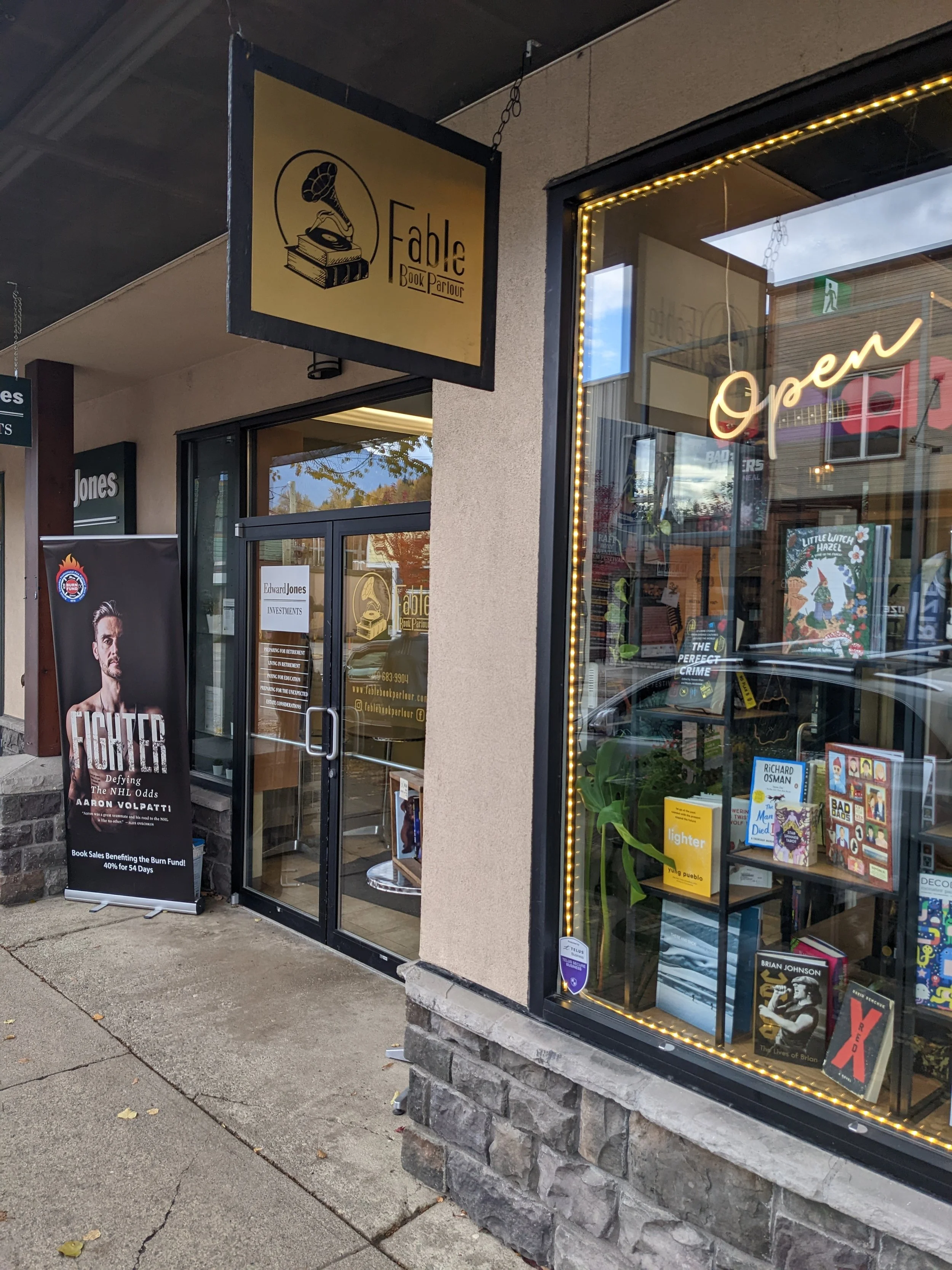 Fable Book Parlour storefront