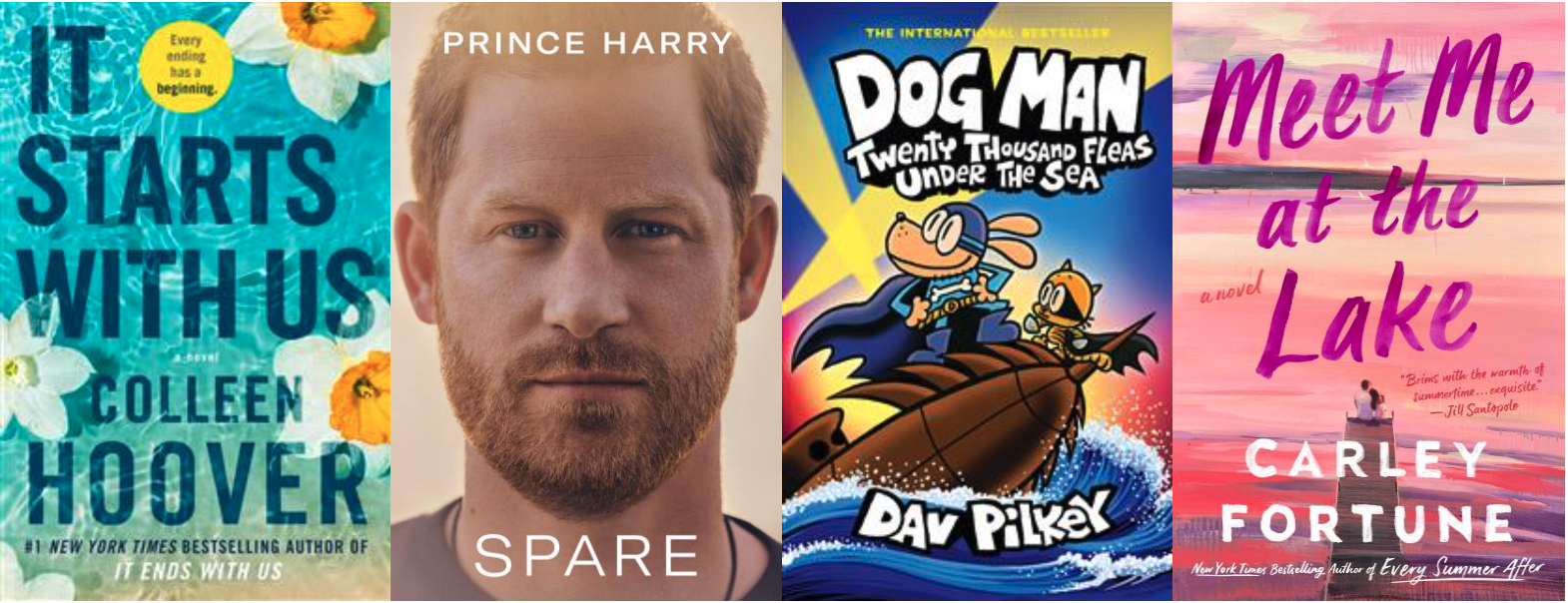 Covers if the top selling titles in the first half of 2023