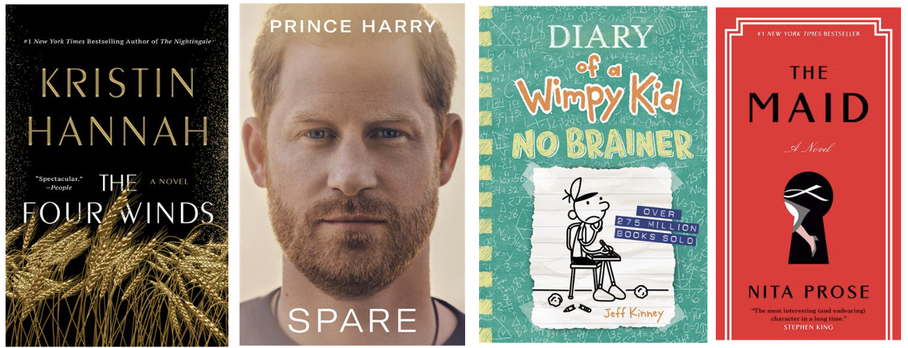 Book covers collage
