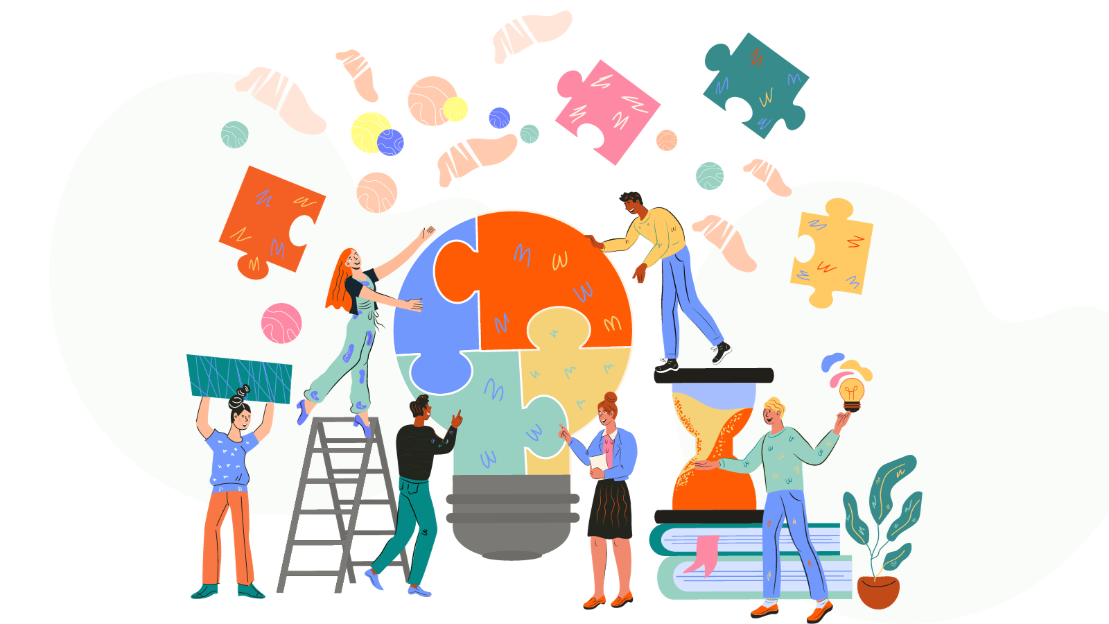 Illustration of people working collaboratively
