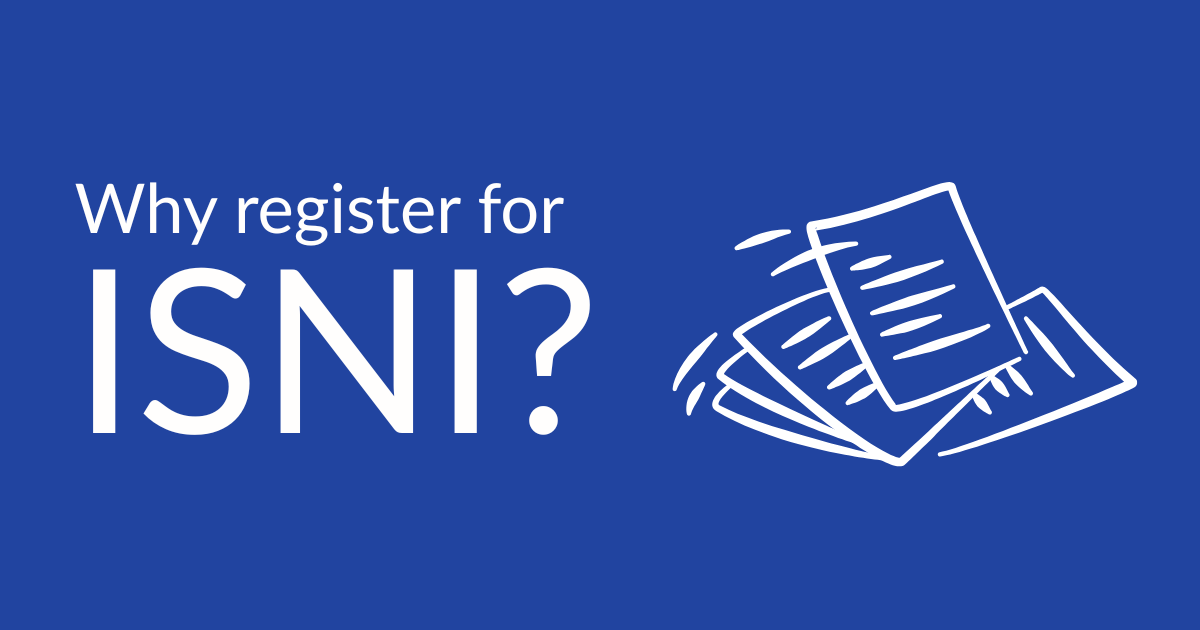 Registering for an ISNI