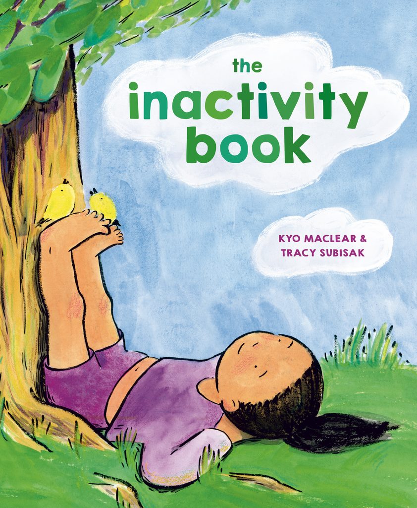 Book cover for The Inactivity Book by Kyo Maclea, Illustrated by Tracy Subisak