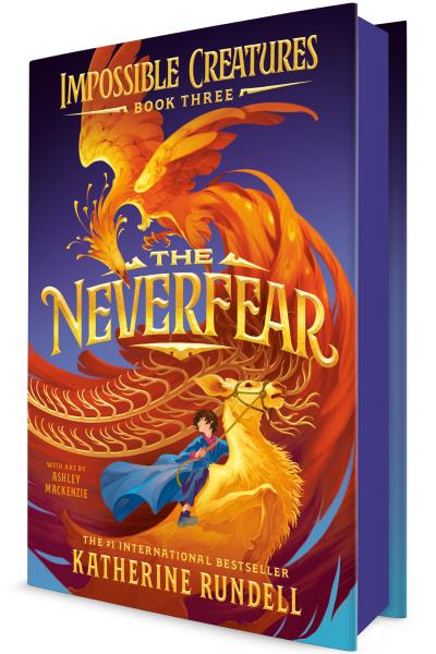 Book cover for The Neverfear by By Katherine Rundell, illustrated by Ashley Mackenzie.
