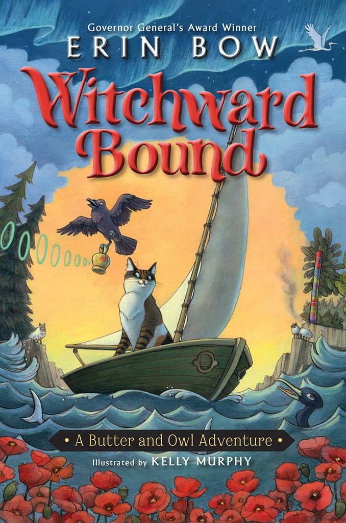 Book cover for Witchward Bound by Erin Bow, Illustrated by Kelly Murphy 
